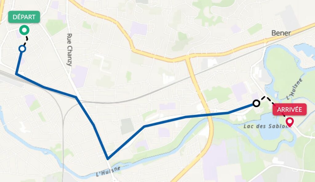 Visiter Le Mans : L'itinéraire en tramway et vélo.